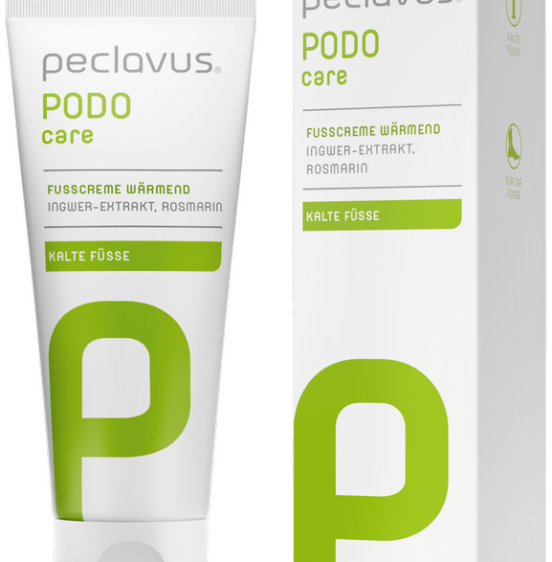 Peclavus® PODOcare rozgrzewający krem do stóp imbirowo-rozmarynowy, 100 ml