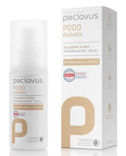 PECLAVUS  PODOdiabetic Spray do stóp z mikrosrebrem 150 ml